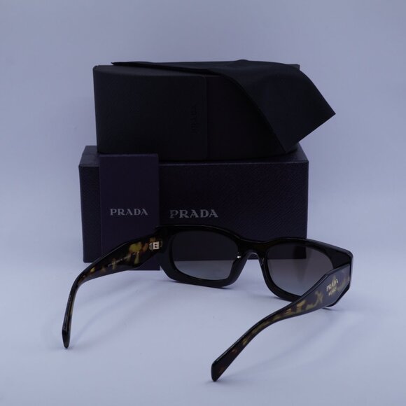 Prada PRB05S 3890A7 Rectangle Sunglasses – Black/Grey - Picture 13 of 13